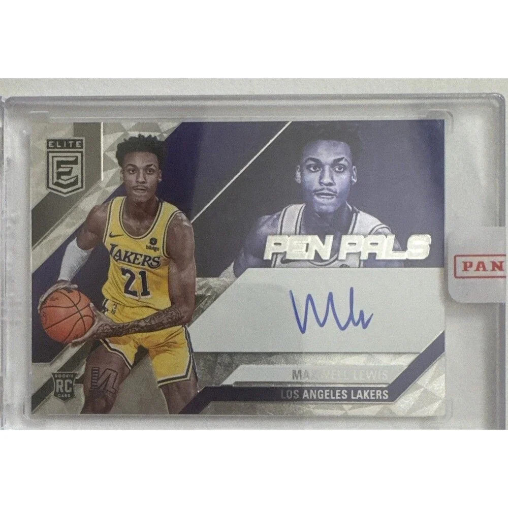 2023 Donruss Elite Maxwell Lewis Pen Pals On Card Autograph Lakers RC